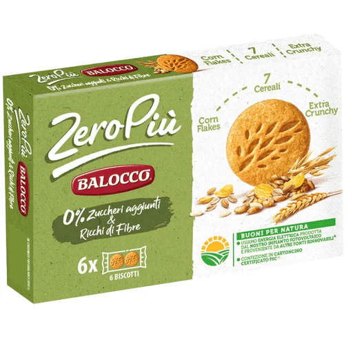 BALOCCO Zero Biscuits 7 Cereals & Cornflakes - 230g (8.10oz)