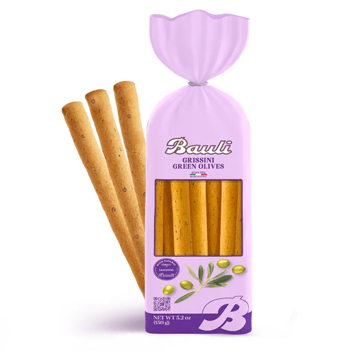 BAULI Green Olives Breadsticks - 150g (5.2oz)