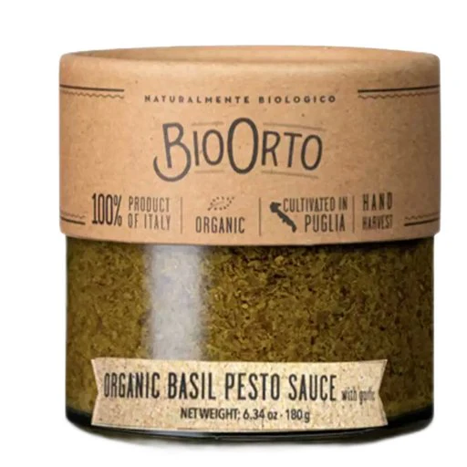 BIO ORTO Organic Basil Pesto - 180g (6.35oz)