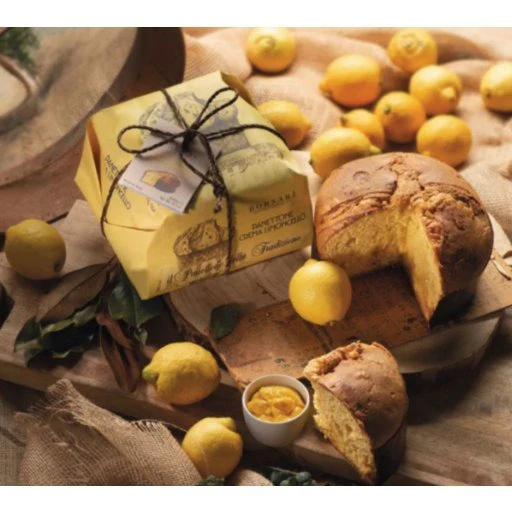 BORSARI Panettone with Limoncello Cream - 1kg (2.2lb)