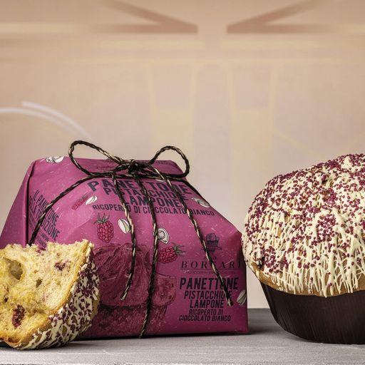 BORSARI Pistachio & Raspberries Panettone - 750g (26.45oz)