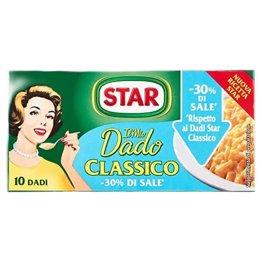 Dado STAR Classic Broth Cubes -30% Salt - 10 cubes