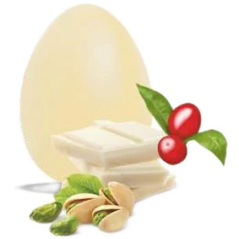 DI IORIO White Chocolate Easter Egg with Pistachio & Goji Berries - 300g (10.6oz)