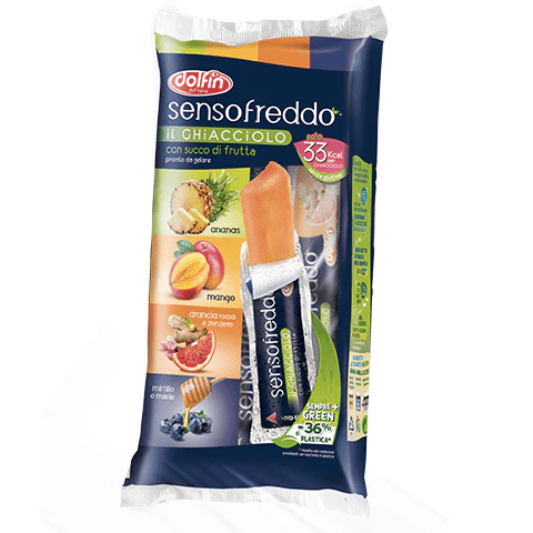 DOLFIN Sensofreddo Popsicle with Fruit Juice - 10 count