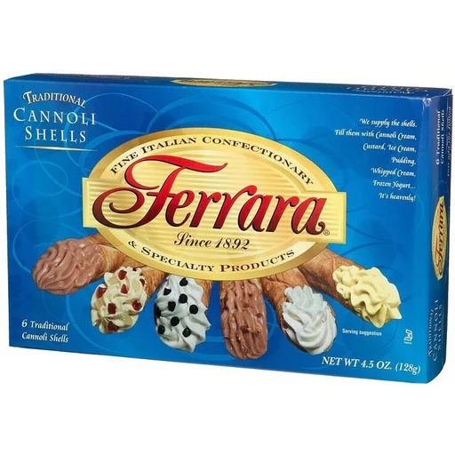 FERRARA Cannoli Shells - 6 count