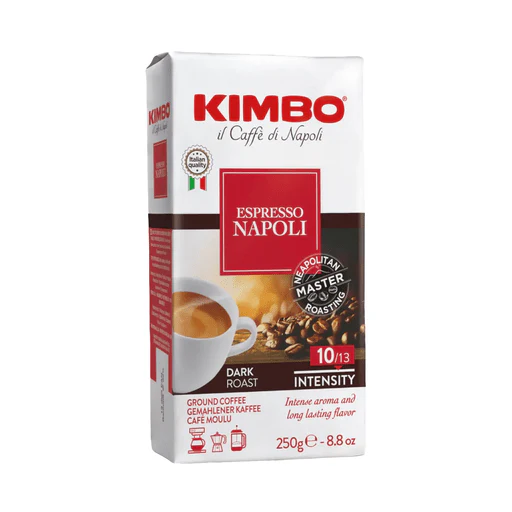 KIMBO Caffè Espresso Napoli Ground Brick - 250g (8.8oz)