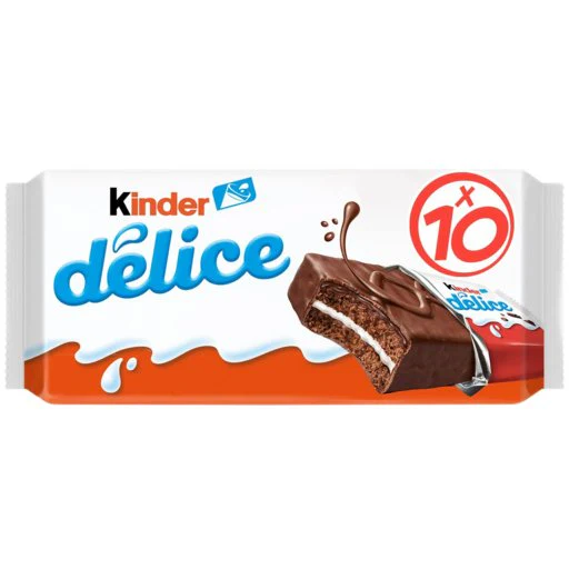 KINDER Delice Cake Snack - 10 count