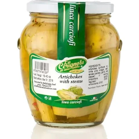 LA CERIGNOLA Artichokes with Stems - 580g (19.40oz)
