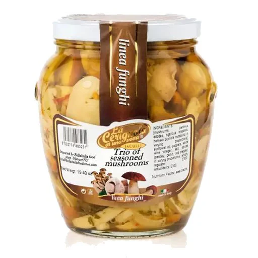 LA CERIGNOLA Trio of Seasoned Mushrooms - 580g (19.40oz)
