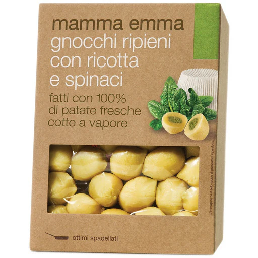 MAMMA EMMA Potato Gnocchi Stuffed with Spinach and Ricotta Cheese - 350g (14.4oz)