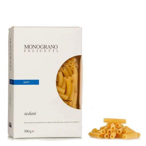 MONOGRANO FELICETTI Organic Matt Sedani Pasta - 500g (1.1lb)