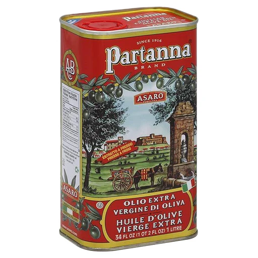 PARTANNA Extra Virgin Olive Oil Tin - 1lt (34fl. oz)