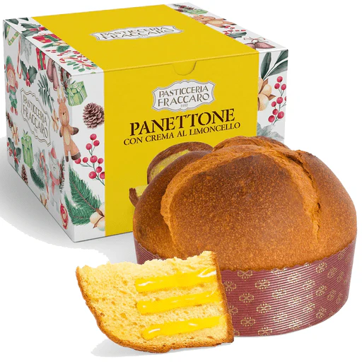 PASTICCERIA FRACCARO Panettone with Limoncello Cream - 750g (26.4oz)