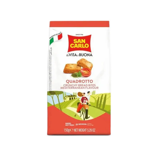 SAN CARLO Quadrotto Mediterranean Flavor - 150g (5.29oz)
