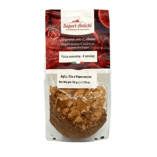 SAPORI ANTICHI Garlic, Oil & Hot Pepper Pasta Seasoning Mix - 50g (1.76oz)