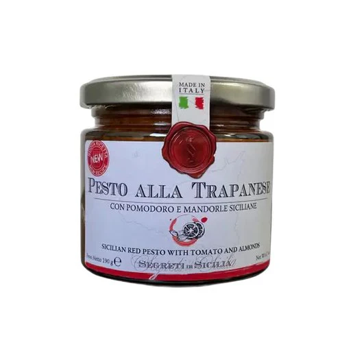 SEGRETI DI SICILIA Sicilian Red Pesto with Tomato & Almonds - 190g (6.7oz)