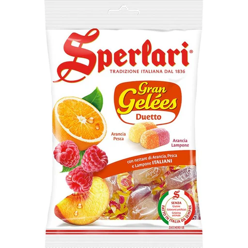 SPERLARI Gran Gelées Duetto Fruits Candies - 175g (6.17oz)