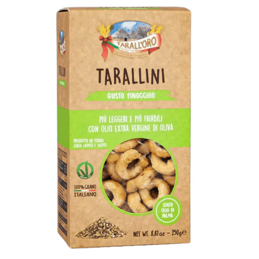 TARALL’ORO Taralli with Fennel Seeds - 250g (8.8oz)