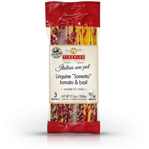 TIBERINO Linguine “Sorrento” with Tomato & Basil - 250g (8.8oz)