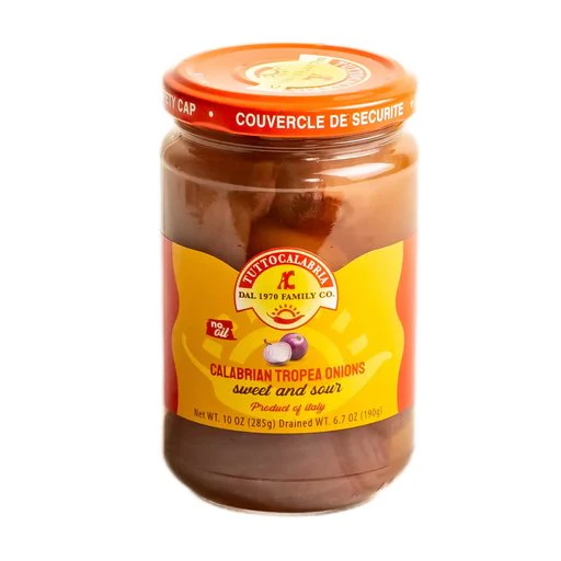 TUTTO CALABRIA Calabrian Tropea’s Onions Sweet-and-Sour - 285g (10oz)