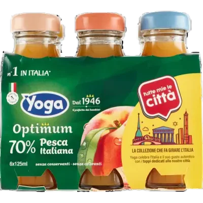 YOGA Peach Nectar Optimum - 6 count -125ml (4.2fl oz) each